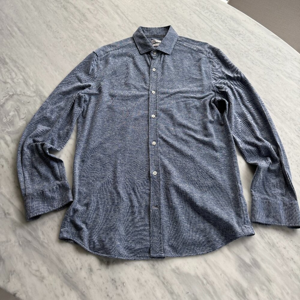 Brunello Cucinelli Leisure Fit Button Down Dress Shirt - Men's